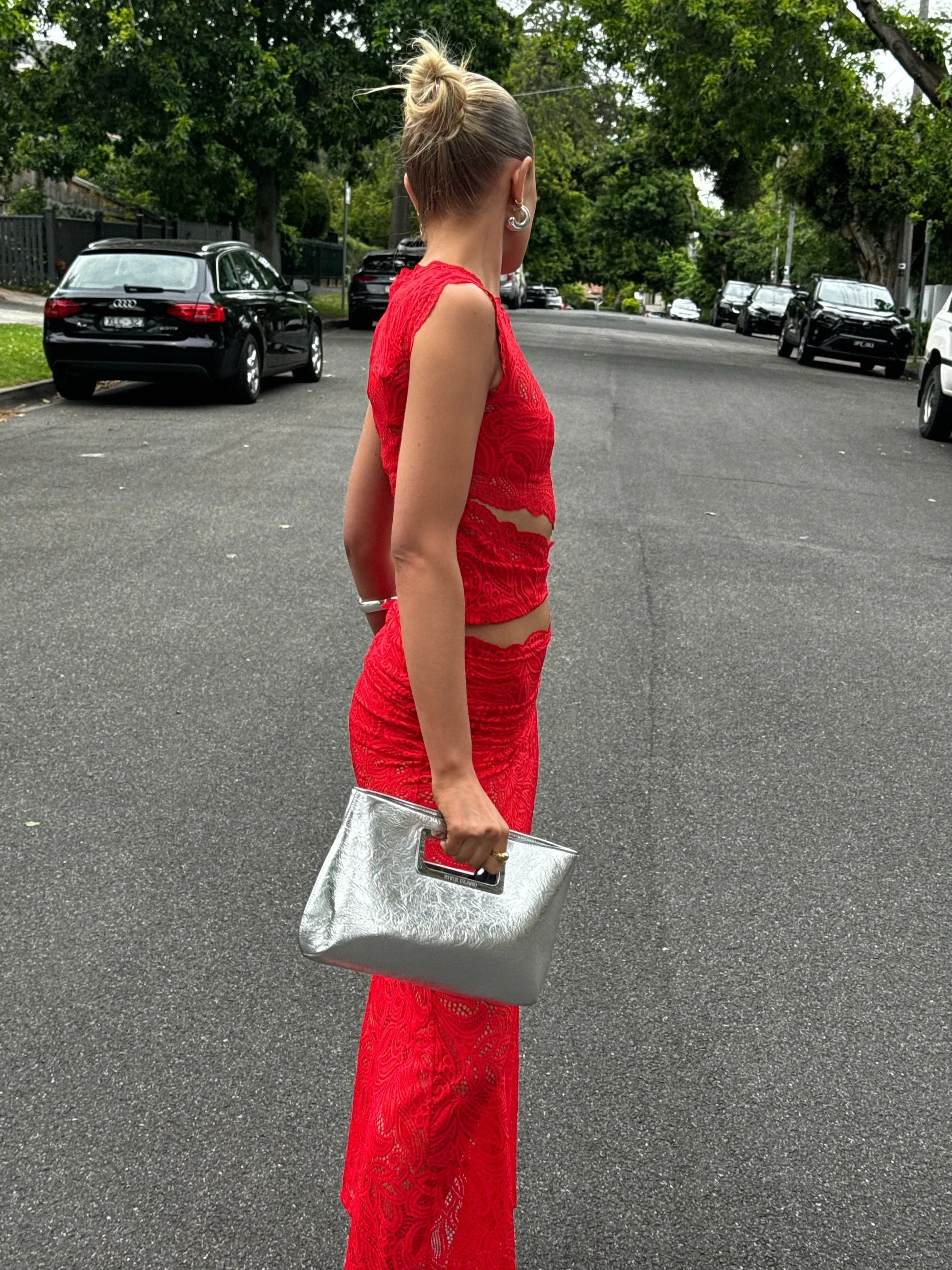 Ensemble Coordonné en Dentelle Roselle