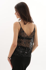 Top Embelli Cristina - Noir