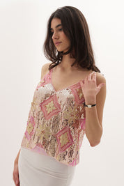 Top Embelli de Venise - Rose