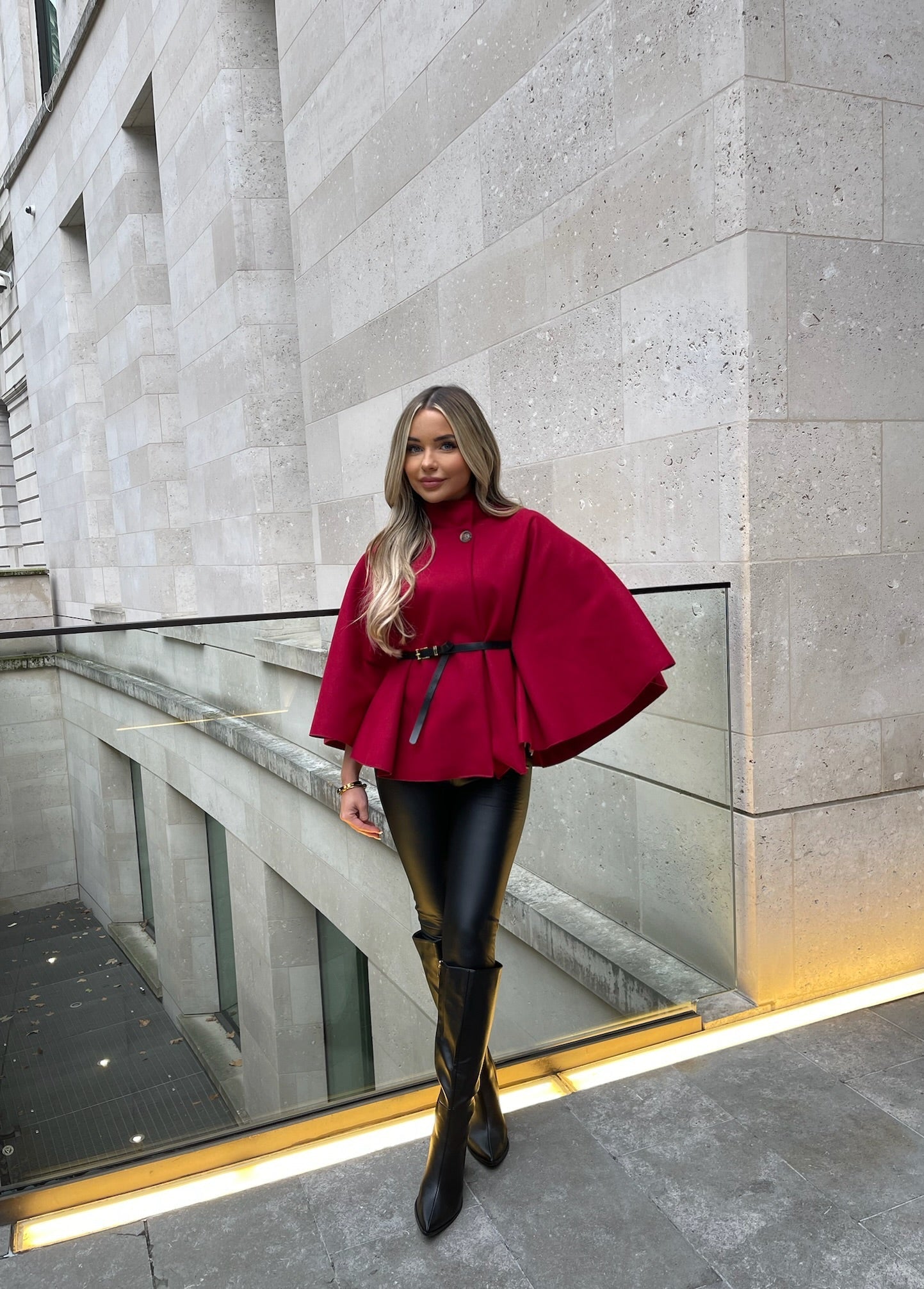 Camille - Poncho ceinturé