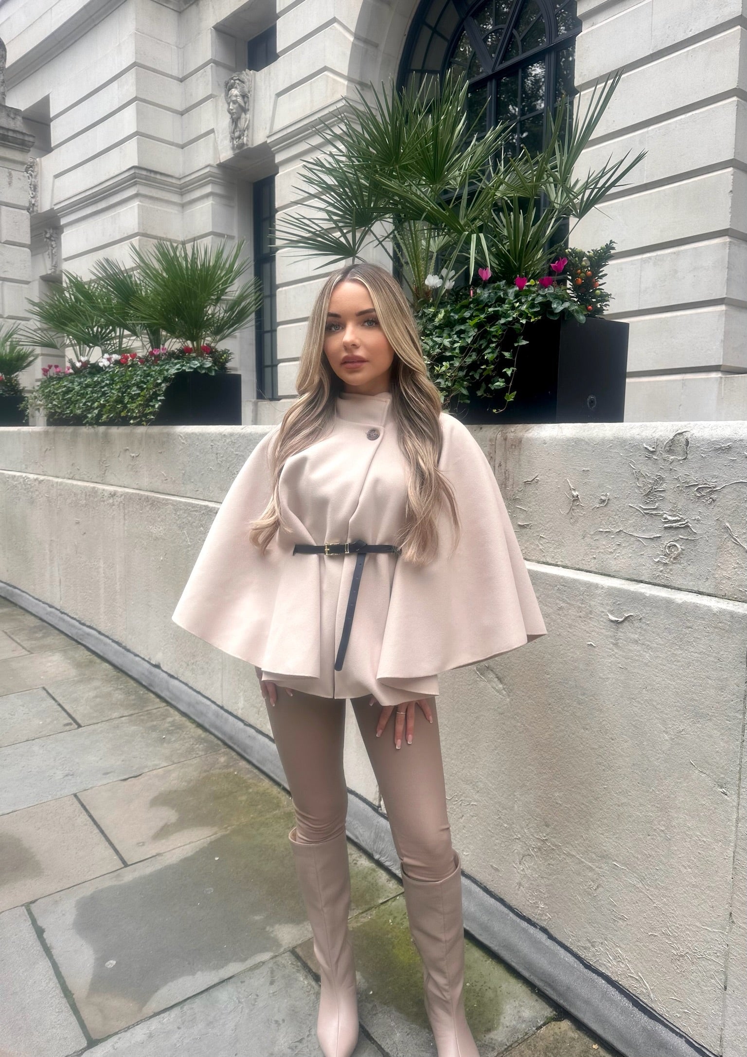 Camille - Poncho ceinturé