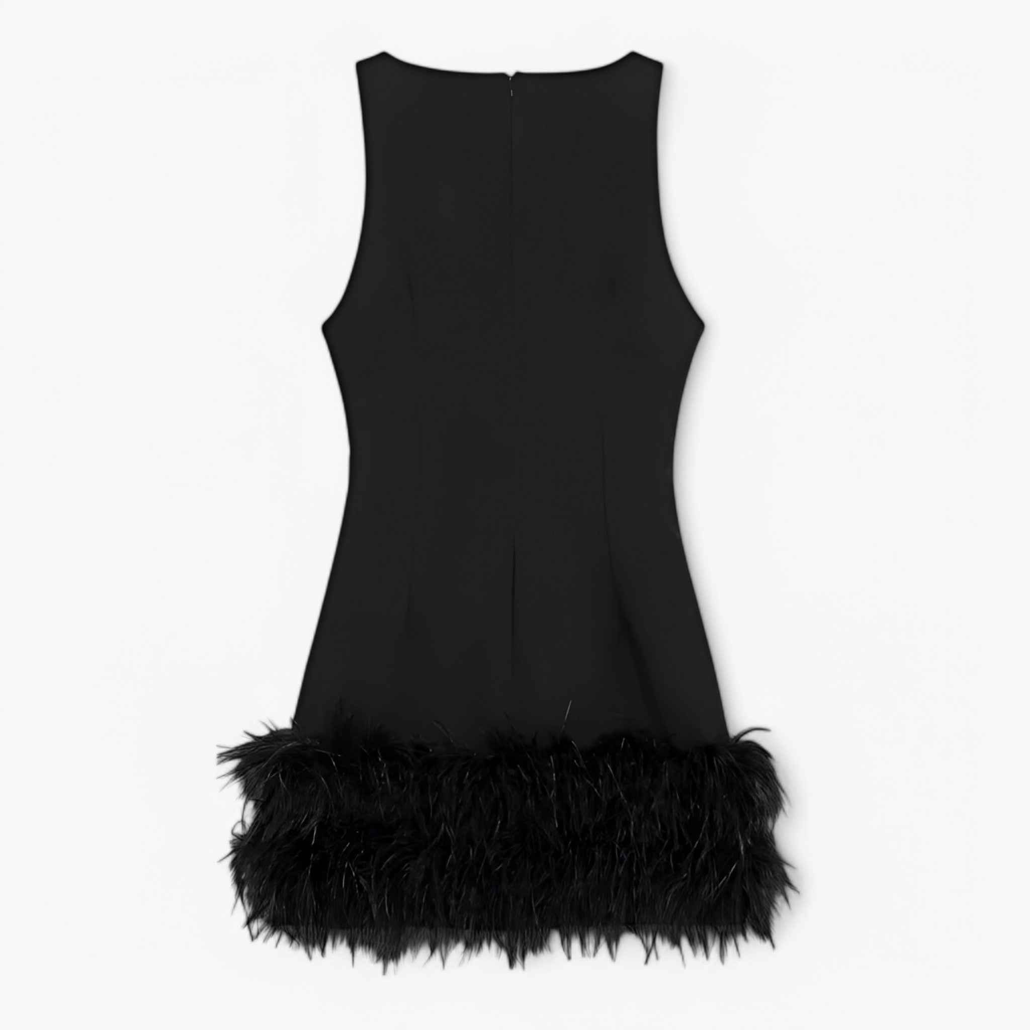 Seraphina | Robe Mini avec Plumes