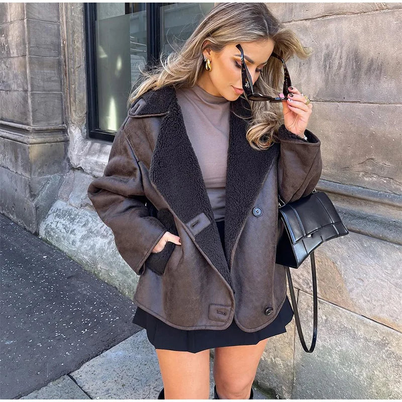 ELLY - Veste en cuir