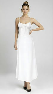 Divina - Robe longue à bretelles spaghetti